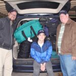 Evan Potter with his Uncle Jon and Bud Potter